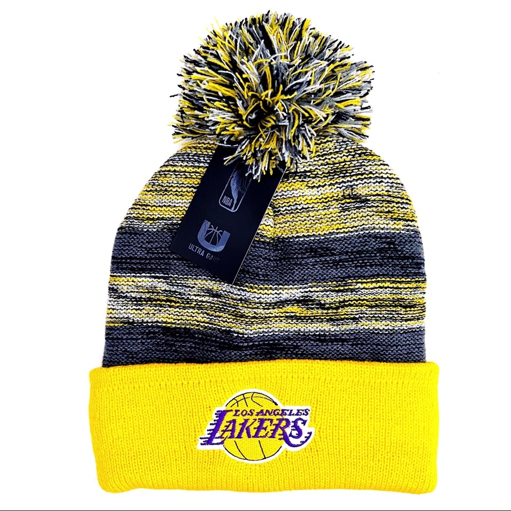 Los Angeles LA Lakers Winter Beanie Mens Womens NBA Knit Hat Basketball Fan Gift